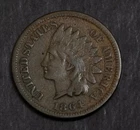 1864 L Indian Cent Choice VF Details Marks on Curls  Lot 3574