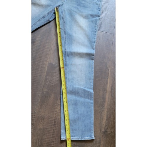 Empyre Skeleton Skinny Jeans Herren Größe 34 helle Waschung Denim Kordelzug Taille - Bild 6 von 8