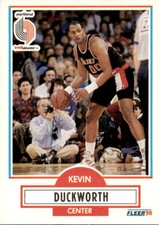 1990 Kevin Duckworth NBA Basketball #155 Fleer 90 Card