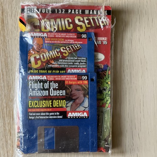 CU Amiga Magazin Comic Setter Software (Disk 98) und komplettes Handbuch + Disk 99 - Bild 1 von 7