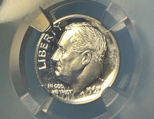 1963 Proof Roosevelt Dime NGC PF69 TraderBea Purple Core - Picture 3 of 4
