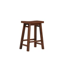 24" Sonoma Saddle Counter Height Barstool Chestnut - Boraam