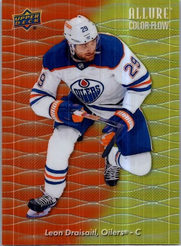 2023-24 Upper Deck Allure #CF-26 Leon Draisaitl Color Flow Orange-Gelb