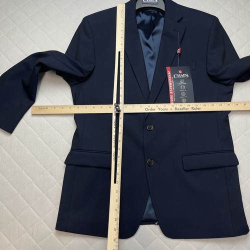 Chaps Suit Separates Jacket Men's Size 40R Performance Series Navy Blue Stretch - Picture 5 of 16