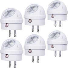 Emotionlite Plug-in Night Lights, Warm White LED 6 Pack, 