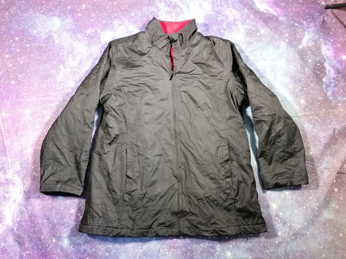 Abrigo Chaqueta de Lluvia Reitmans Negro Rojo Talla Grande Mujer De Colección Y2K - Imagen 2 de 14