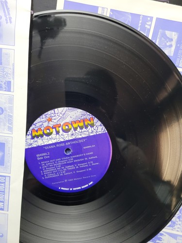 Vintage Diana Ross Anthology Motown Vinyl 2LP Greatest Hits Soul Funk 1983 Album - Picture 9 of 15