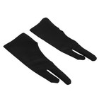  3 Pcs Reducing Friction Glove Elastic Drawing Two Finger Gloves Artist