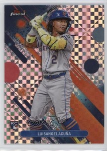 2025 Topps Finest Common Checkerboard Refractor Luisangel Acuna Acuña Rookie RC