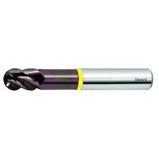 VHM-Vollradiusfr&auml;ser DLC beschichtet Durchmesser 10mm f8 kurz Kugelfr&auml;ser