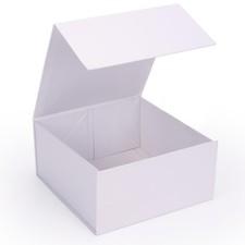 Caja de regalo de 8 x 8 x 4 pulgadas con tapa de cierre magn tico para bodas