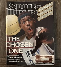 Sports Illustrated magazine LeBron James Chosen One 1st cover February 18 2002