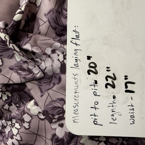 Vintage Loft Y2K Babydoll Tank Top Gr. 6 Blumen lila Fee Grunge 90er launisch - Bild 3 von 11