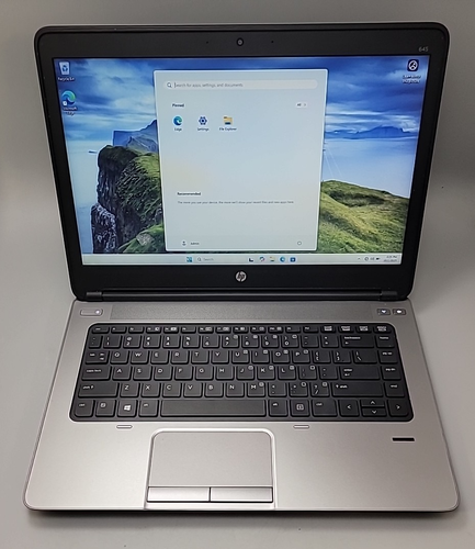 HP PROBOOK LAPTOP 645 G1/AMD A6-5350M* 8GB RAM/500GB HDD - WIN 11 PRO/14''