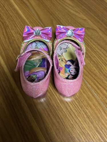 Size 10 Toddler Pink Sparkle Disney Princess Dress Shoes - Picture 3 of 4
