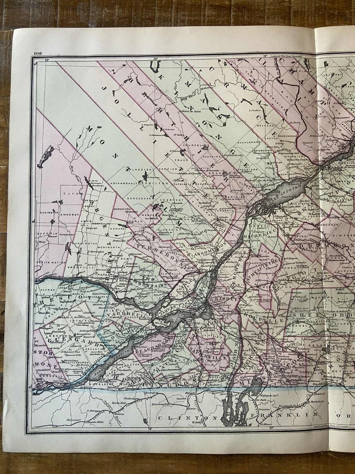 Railway Map of Canada - 1877 - Montmagny/Sheford/Glengarry areas (Sheet 5) - Image 3 of 4