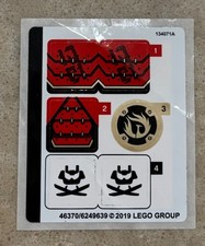 LEGO STICKER SHEET for 70665 The Samurai Mech, New & Genuine!