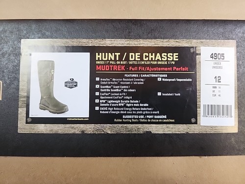 Irish Setter MudTrek 17" Waterproof Full Fit Rubber Boots (Men's 12) Mossy Oak - Picture 5 of 5