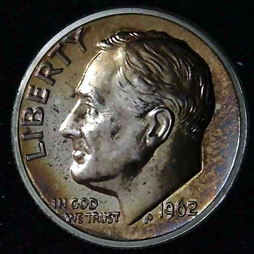 1962-P 10C Roosevelt Dime Proof 90% Silver 26stt0109