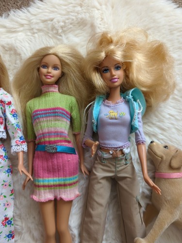 Barbie Mattel Vintage Dolls 90s 2000 With Dog - Picture 3 of 5