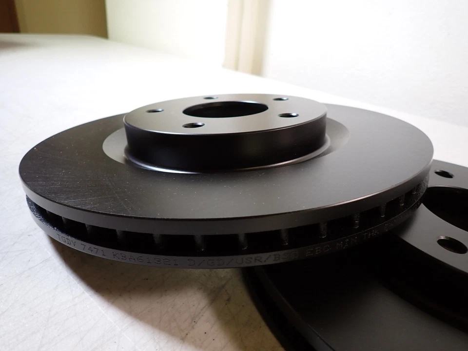 EBC RK7471 Front Brake Rotors Black Coated Set for Nissan Rogue 2014-2020 Foto 3 de 4