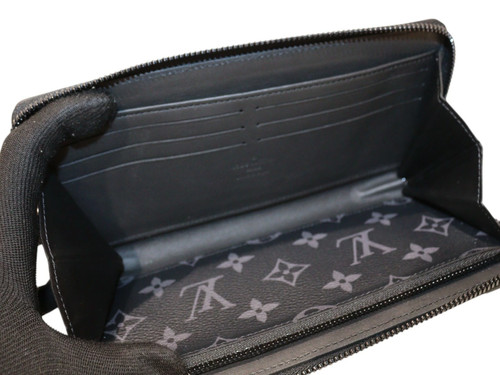 Louis Vuitton M80558 Monogram Eclipse Canvas Zipper Long Wallet r10_0922 - Picture 6 of 14