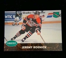 1991-92 Parkhurst Hockey #439 Jeremy Roenick Chicago Blackhawks