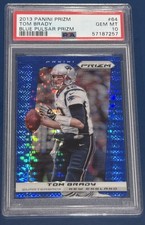 Tom Brady 2013 Panini Prizm Blue Pulsar Prizm #64 - PSA 10 GEM MINT - Patriots
