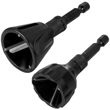 2pcs Deburring External Chamfer Tool Hex Shank Remove Burr for Drill Bit