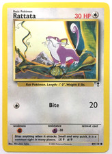 Rattata Pokemon 2002 Legendary Collection card 89/110