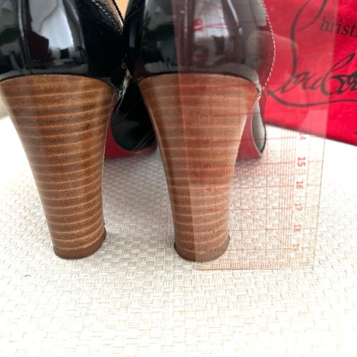 Christian Louboutin Patent Leather Heel Pumps Size:37/JP:23.5 Black 131646K Auth - Picture 8 of 8