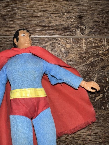 Vintage 1974 Mego Superman WGSH 8" Action Figure All Original W/ Outfit Boots - Picture 9 of 9