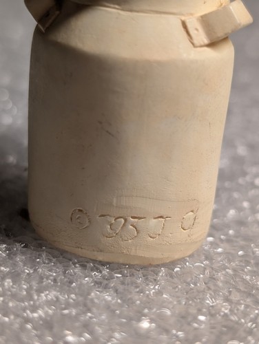 Vintage Ginger Kitty Cat On Milk Can 2 In Tall - Picture 9 of 12