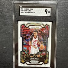 2023-24 Emoni Bates White Wave Prizm RC /38 SGC 9