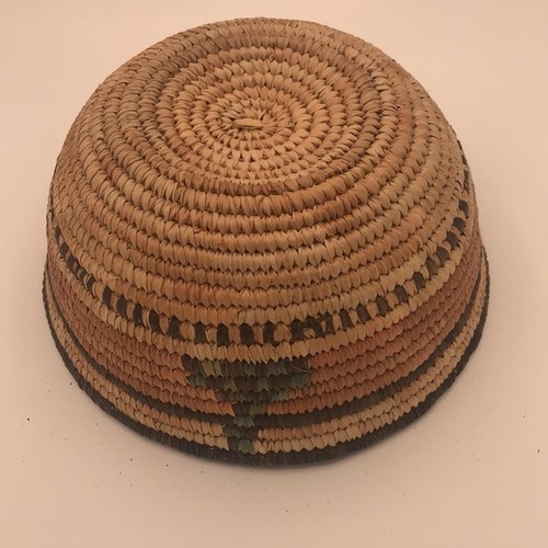 Vintage Afrikanischer Korb mit aufgerolltem Gras - Bild 3 von 6