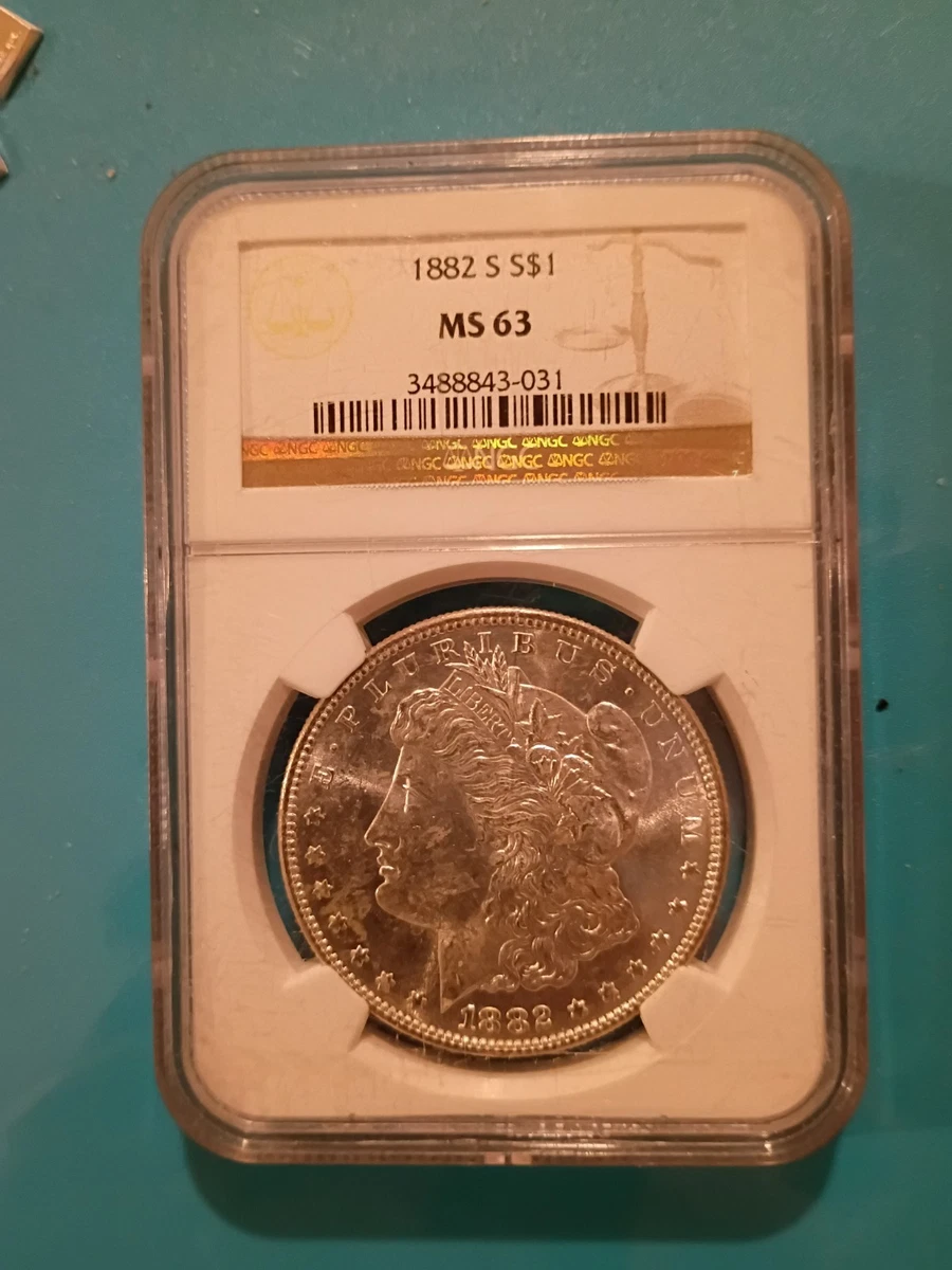 NGC MS63 MORGAN DOLLAR モルガンダラー 1882年 鑑定品 1882-O/S $1 Morgan Dollar NGC MS63 - LCR Coin