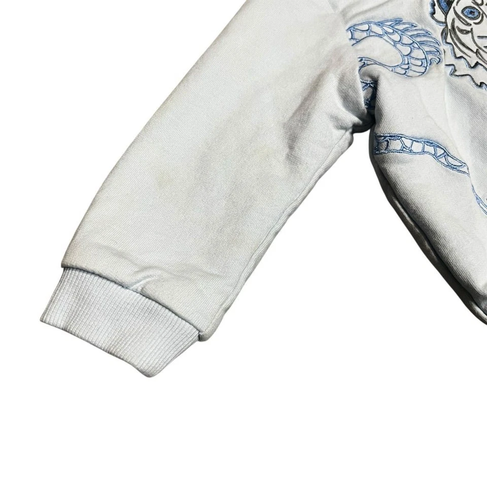 Moletom Kenzo Kids azul tigre 18M unissex manga longa pulôver - Imagem 2 de 4