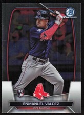 2023 Bowman Chrome #9 Enmanuel Valdez RC