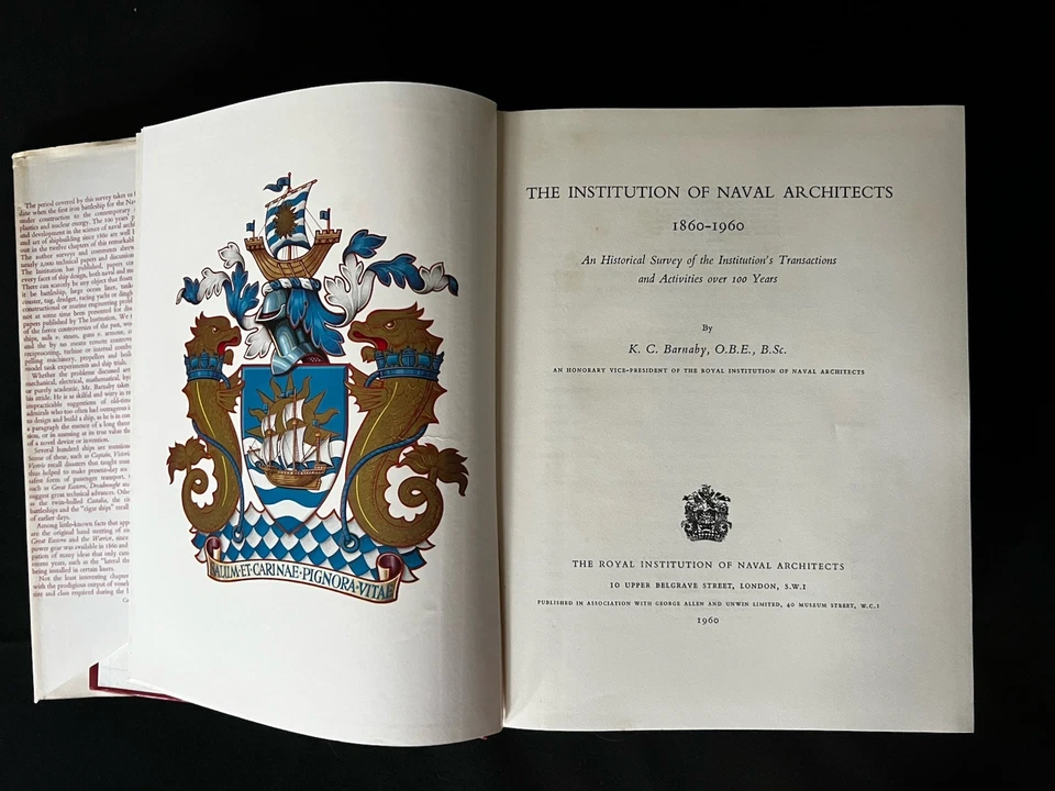 The Institution of Naval Architects 1860-1960 Historical Survey K C Barnaby - Image 4 of 4