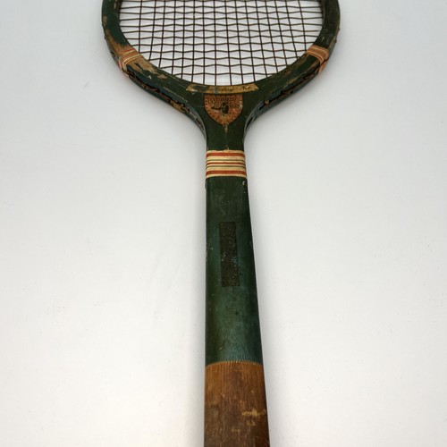Antique Wright and Ditson Wooden Tennis Racket ACE Vintage Sports Decor Read - Picture 9 of 13