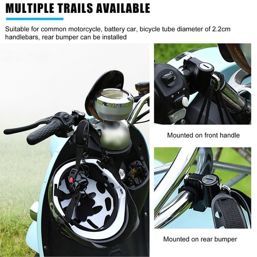 Motorcycle Helmet Anti-Theft Lock, Motorbike and Bicycle Helmet Safety Lock - Picture 3 of 7