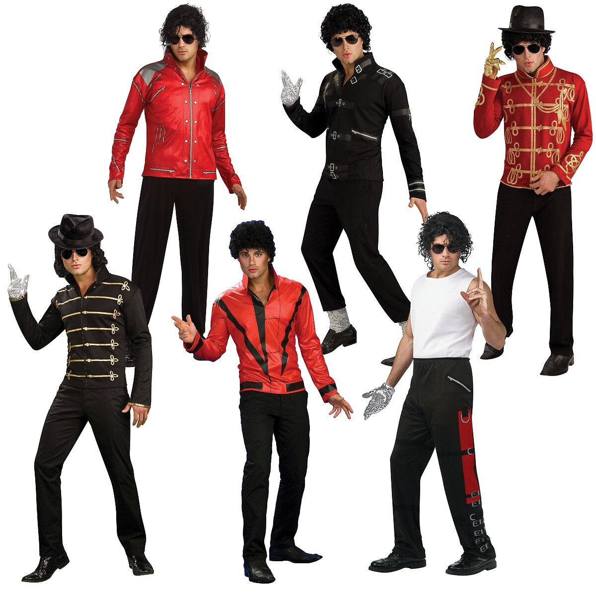 Michael Jackson Costume Adult 80s Pop Star Halloween Fancy Dress | eBay