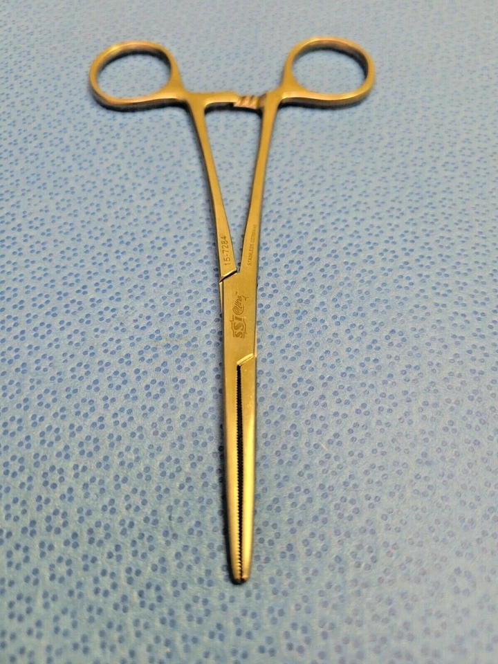 Pinzas ortopédicas Jarit 15-7284 5,5" mandíbula dentada recta coller-crile arteria Foto 4 de 4