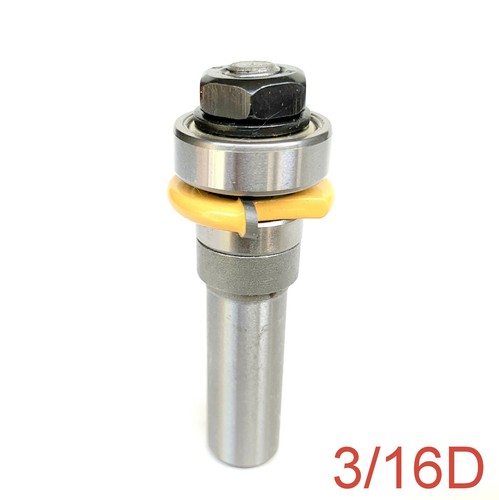 1 Stck. 1/2 Zoll Schaft 3/16 Zoll Durchmesser mit oberem Lager Flöte Router Bit - Bild 6 von 12