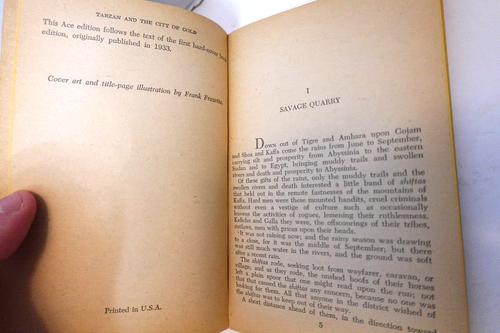 Tarzan And The City Of Gold (Edgar Rice Burroughs) vintage paperback book - Picture 6 of 6