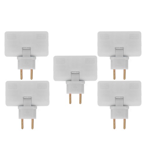 5 X EU Socket Converter Cordless 180°Extension 1 To 3 EU Plug Adapter 110‑250V - Picture 15 of 23