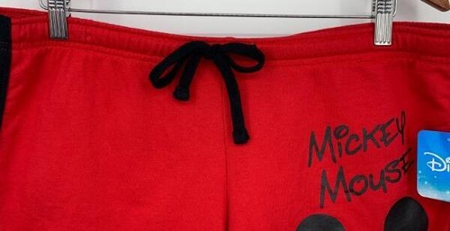 Pantalones Cortos Disney Mickey Mouse Mujeres Rojos Talla XL Extra Grandes Juniors Atléticos Nuevos - Imagen 2 de 6
