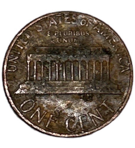 1984 Lincoln Memori Penny No Mint Mark Errors on Back on “ America “ Coin - Picture 2 of 4