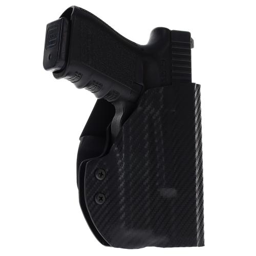 Kahr - OWB Paddle Tactical Holster - Inforce APL Gen 3 - Black Carbon Fiber - Picture 2 of 6