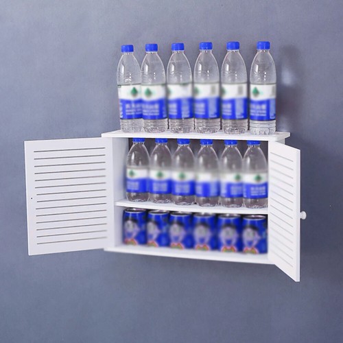Wifi Router Storage Box Plastic Shelf Wall Hangings Bracket Cable Organizer - Picture 9 of 14